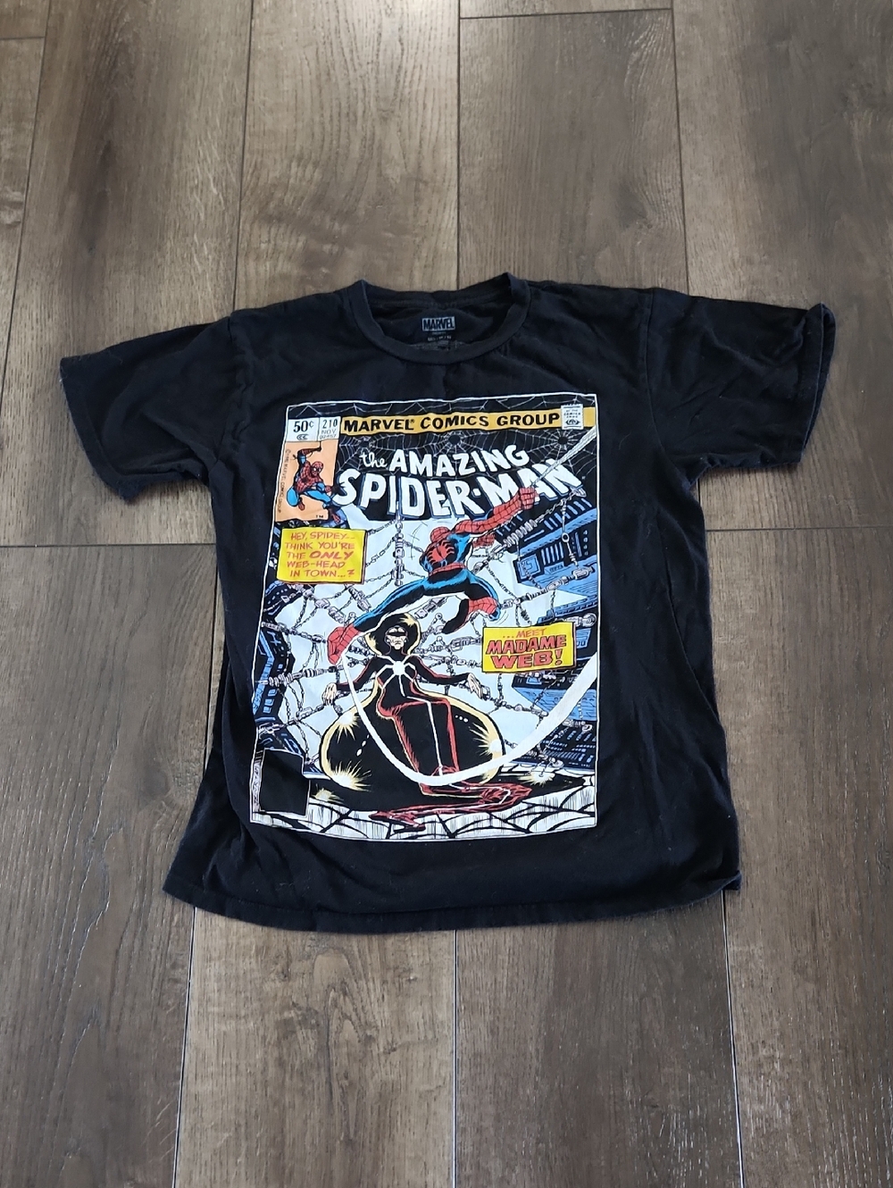 Marvel Black "The Amazing Spider-Man" Short Sleeve Tee